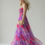 Margaux | Robe longue portefeuille fluide
