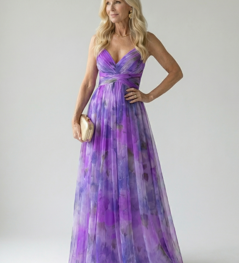 Margaux | Robe longue portefeuille fluide