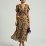 Louise | Robe midi fleurie décontractée