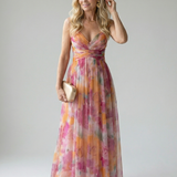 Margaux | Robe longue portefeuille fluide