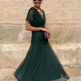 Louise | Robe Maxi de Fête Élégante à Col V