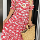 Iris – Robe midi sable élégante