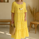 Iris – Robe midi sable élégante