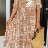 Iris – Robe midi sable élégante