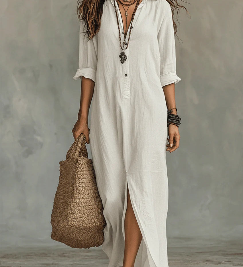 Camille – Robe maxi fluide signature