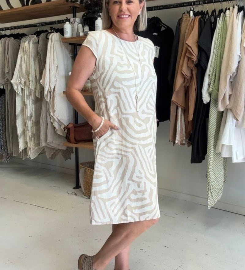 Serena – Robe d’été fluide col rond