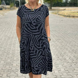 Serena – Robe d’été fluide col rond
