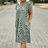 Serena – Robe d’été fluide col rond