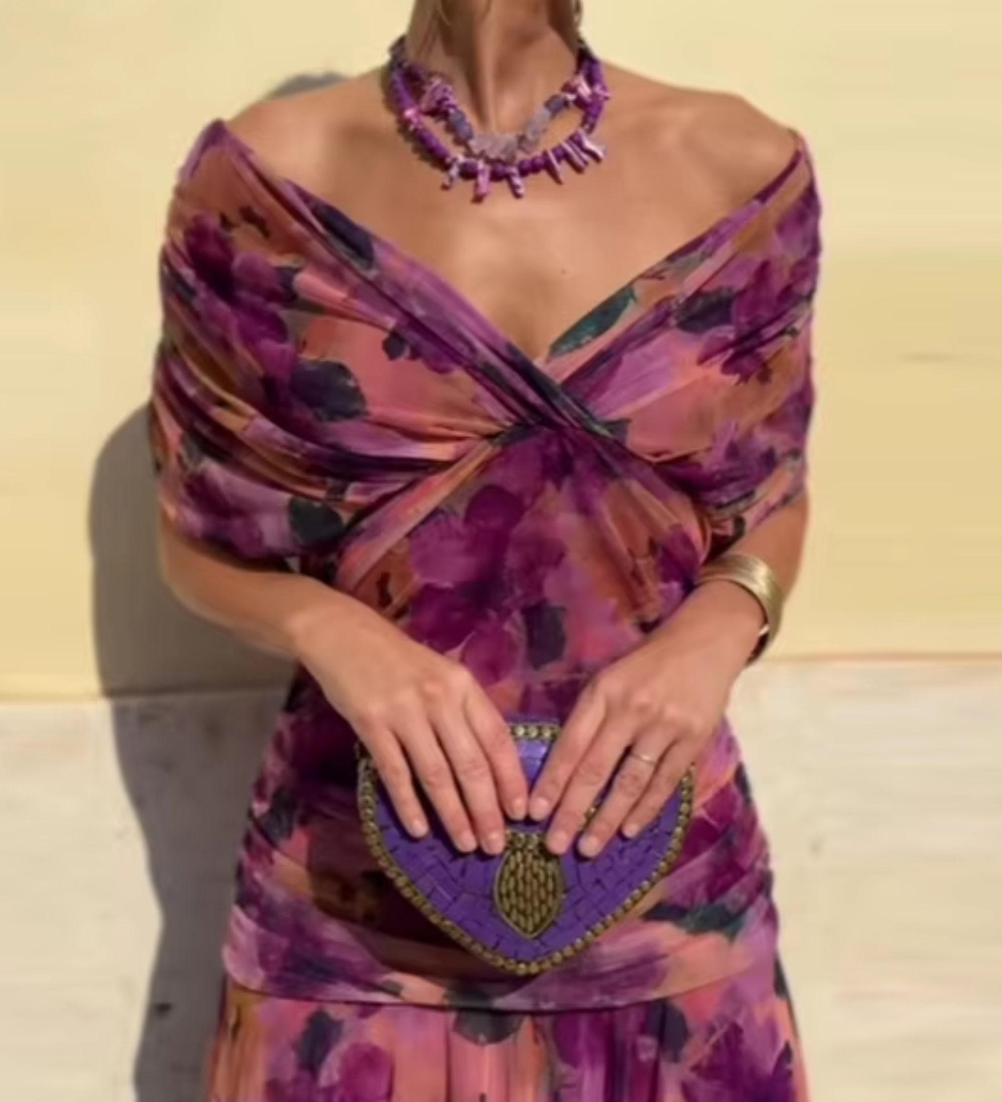 Louise | Robe Maxi de Fête Élégante à Col V