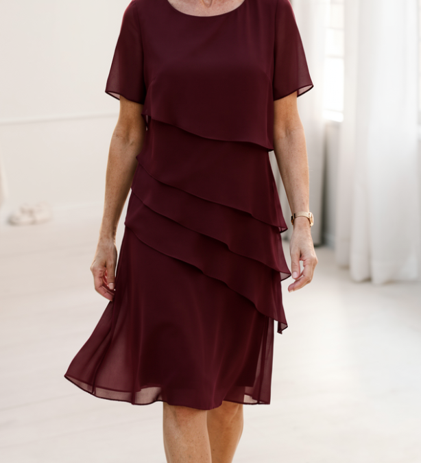 Juliette – Robe élégance fluide à volants