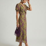 Louise | Robe midi fleurie décontractée