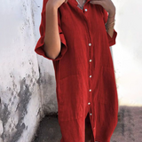 Léna – Robe chemise bohème