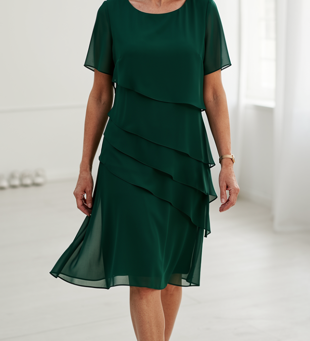 Juliette – Robe élégance fluide à volants
