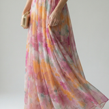 Margaux | Robe longue portefeuille fluide