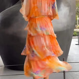 Cassia – Robe élégante en chiffon