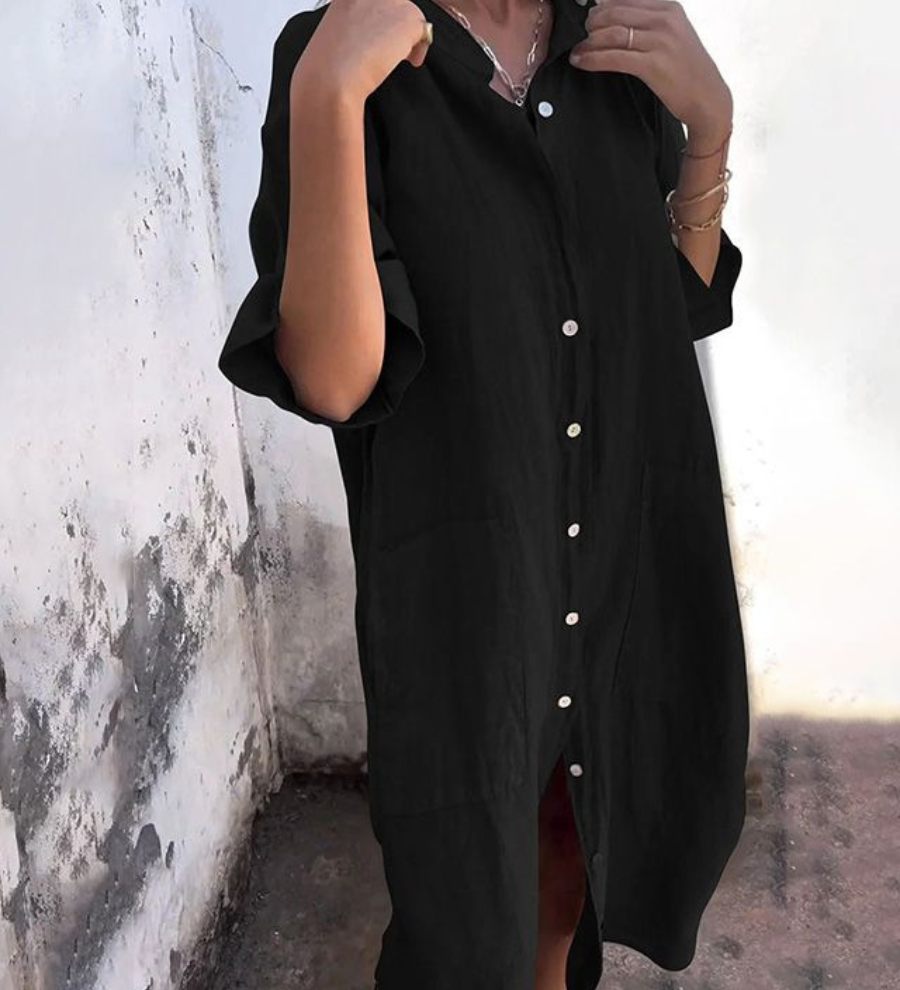 Léna – Robe chemise bohème