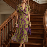Louise | Robe midi fleurie décontractée