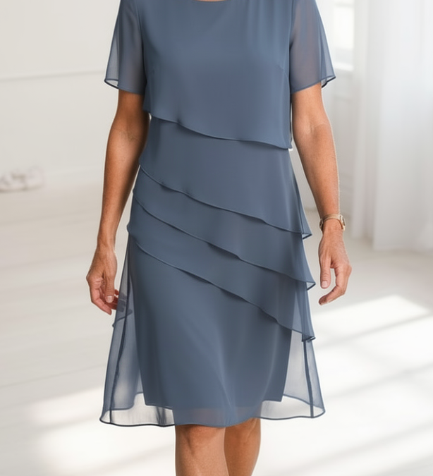 Juliette – Robe élégance fluide à volants