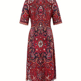 Camille – Robe fluide élégante à col V