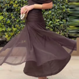 Louise | Robe Maxi de Fête Élégante à Col V
