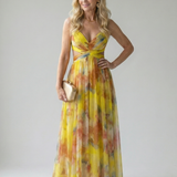Margaux | Robe longue portefeuille fluide