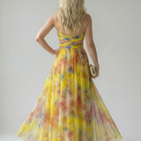 Margaux | Robe longue portefeuille fluide