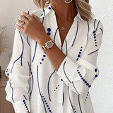 Camille – Robe chemise col ondulé