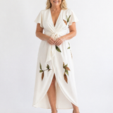 Céleste | Robe portefeuille élégante