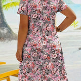 Monique – Robe fluide et flatteuse à imprimé floral doux