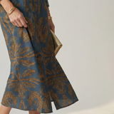 Zoé | Robe midi portefeuille naturelle