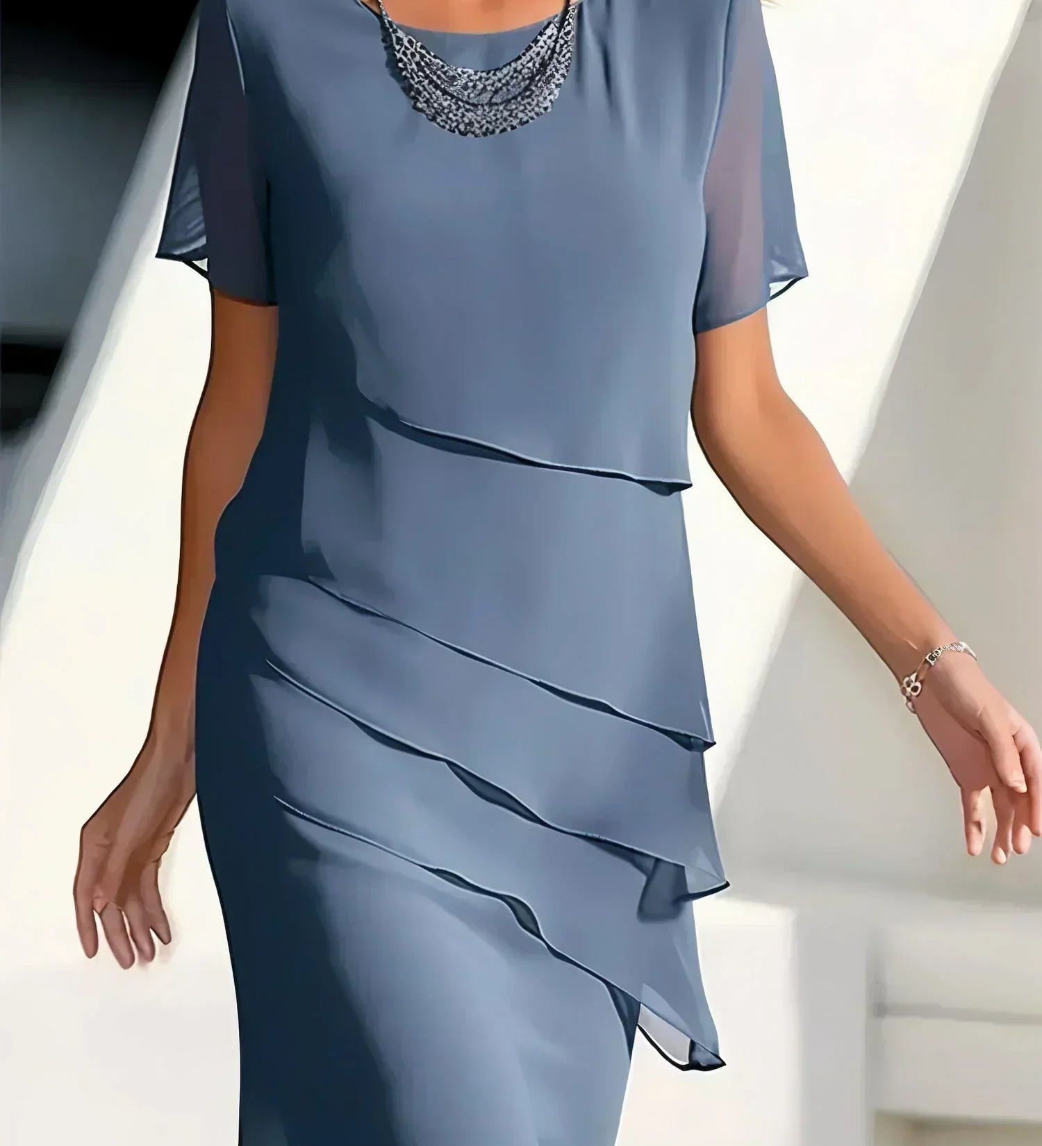 Kendra – Robe élégante en chiffon