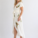 Céleste | Robe portefeuille élégante