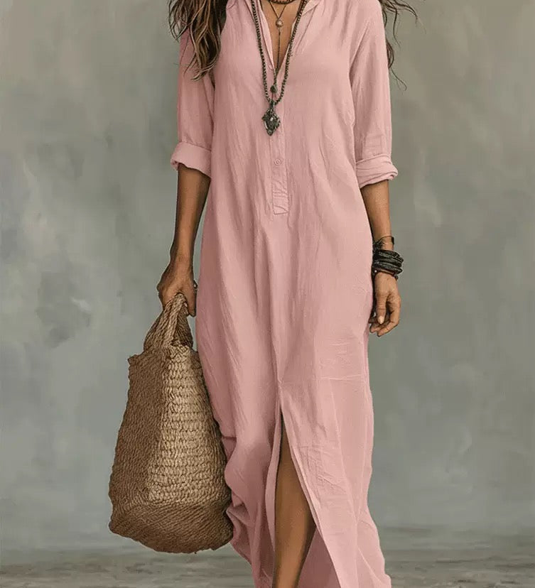 Camille – Robe maxi fluide signature