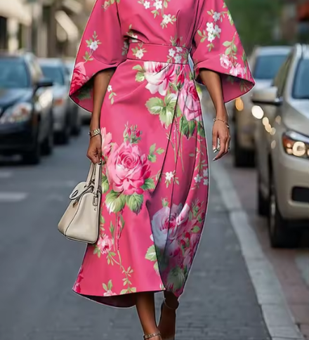 Moxlan – Robe fleurie élégante