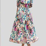 Eulalie – Robe midi fluide col V