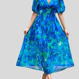 Eulalie – Robe midi fluide col V