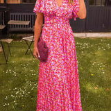 Élina – Robe longue fluide fleurie