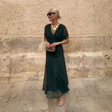 Louise | Robe Maxi de Fête Élégante à Col V