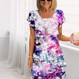 Françoise – Robe élégance fluide à volants