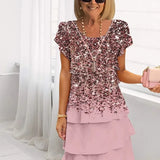 Claire – Robe élégance fluide à volants