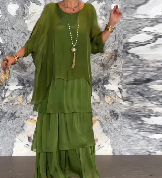 Lara – Robe longue fluide élégante