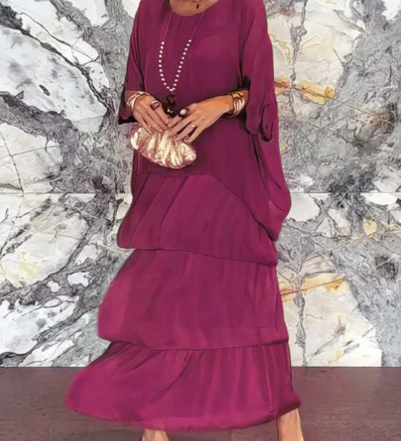 Lara – Robe longue fluide élégante