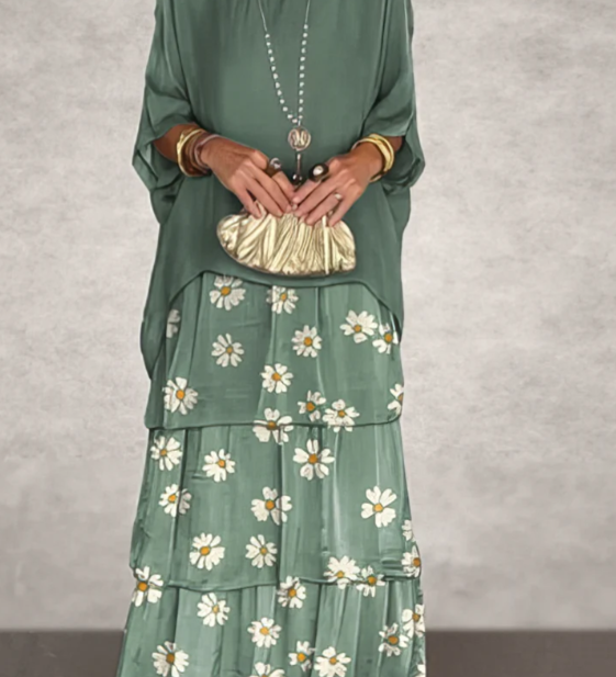 Lara – Robe longue fluide élégante