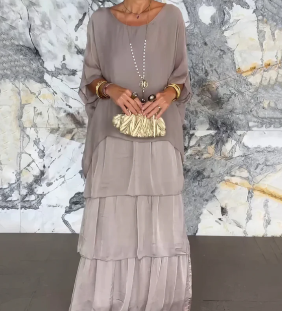 Lara – Robe longue fluide élégante