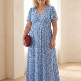Élina – Robe longue fluide fleurie
