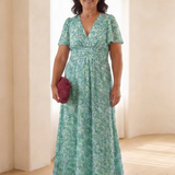 Élina – Robe longue fluide fleurie