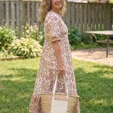 Clara – Robe midi fluide fleurie
