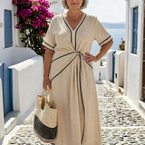 Linéa – Robe midi col V