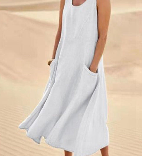 Isaline – Robe fluide légère avec poches
