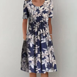 Naomi - Robe Midi Élégante et Confortable